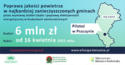 PROGRAM „POPRAWA JAKOŚCI POWIETRZA W NAJBARDZIEJ ZANIECZYSZCZONYCH GMINACH - PILOTAŻ” NA TERENIE GMINY PSZCZYNA